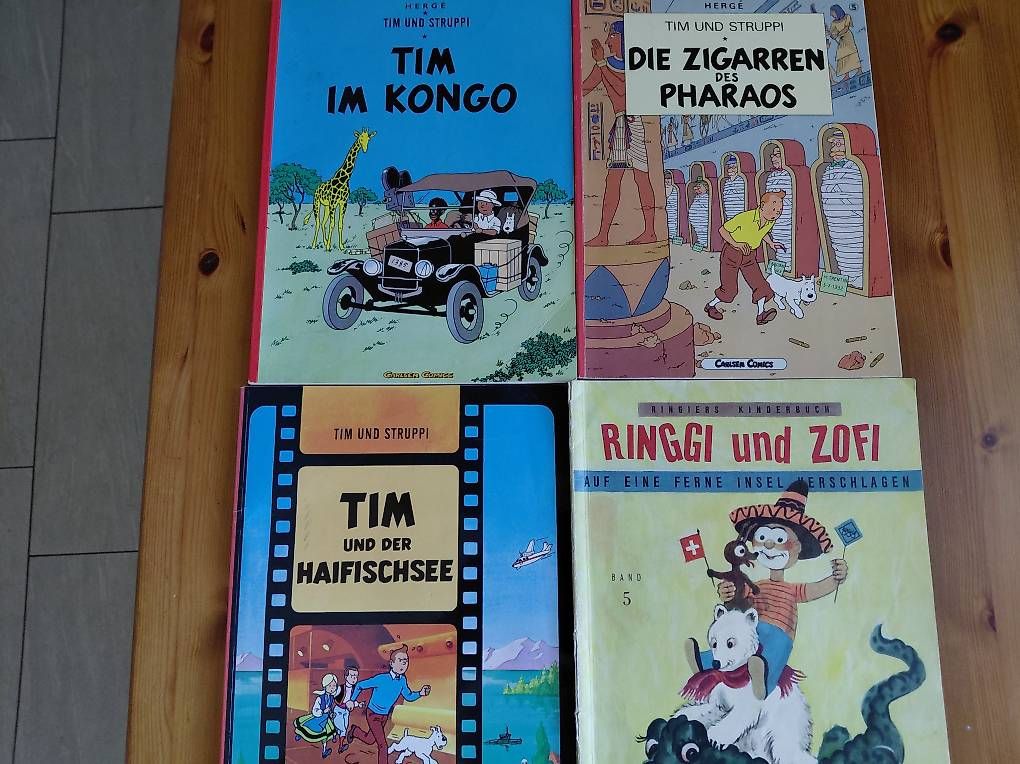 Comics: 3 Stck.Tim und Struppi. 1 Ringgi und Zofi. – Gebraucht aus Zollikerberg von Inhal