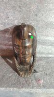Afrikanische Holzfigur Skulptur Handarbeit Kopf Deko Statue