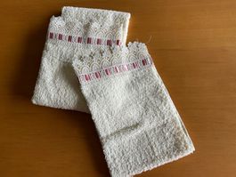 Frottierwäsche mit Edel-Bordüre zum Verzieren
