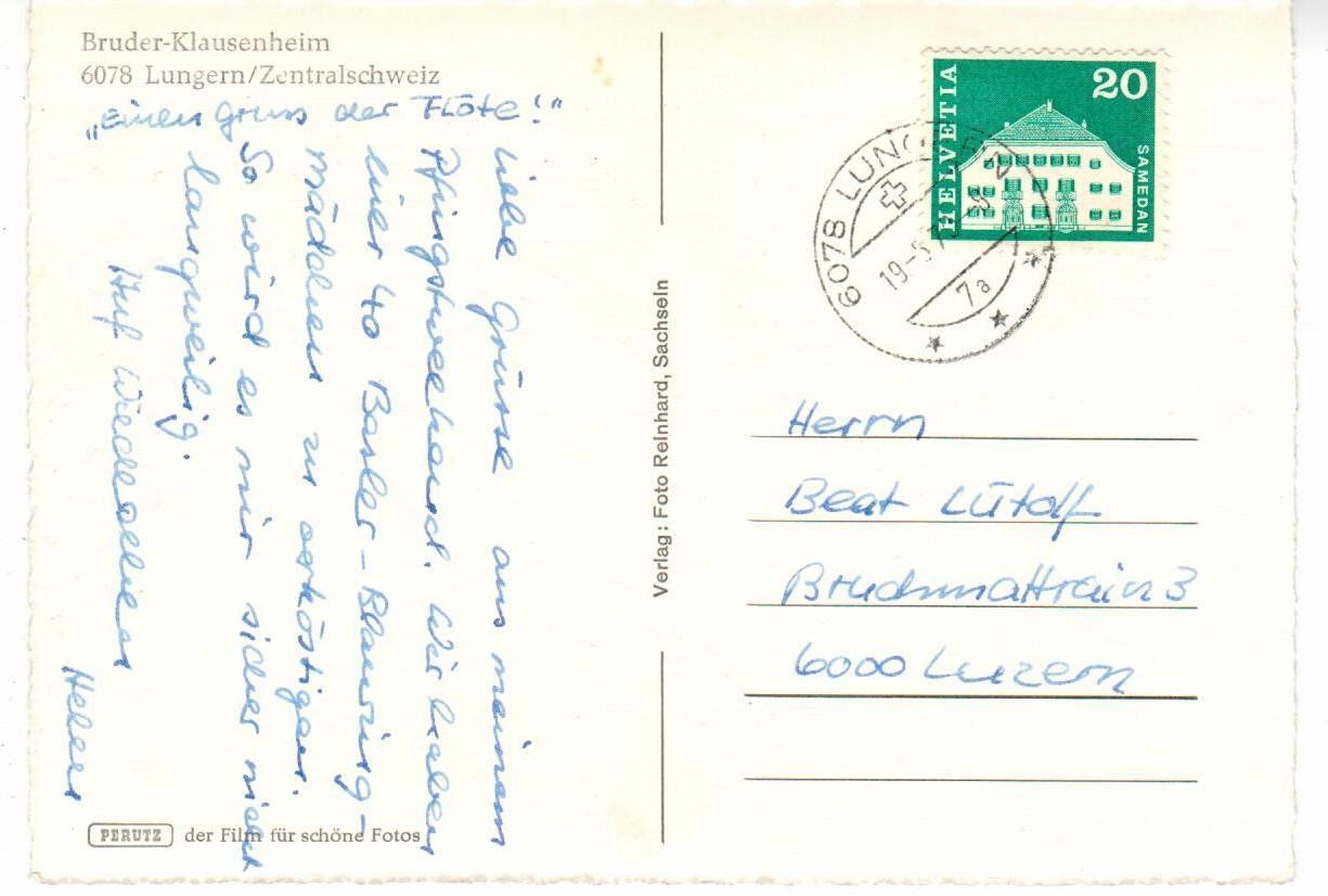 Cartoline postali: Bruder-Klausenheim Lungern – Usato da Wolhusen venduto da Curver9 1