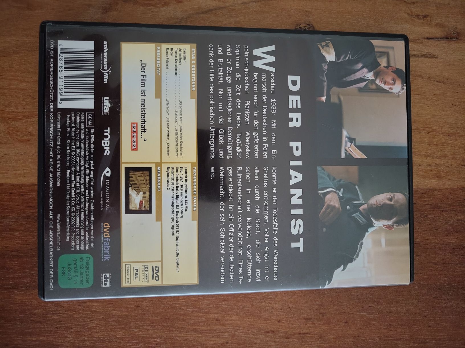 Tous les DVDs: DVD Der Pianist – D'occasion à Bern par mwa_xj5p 1