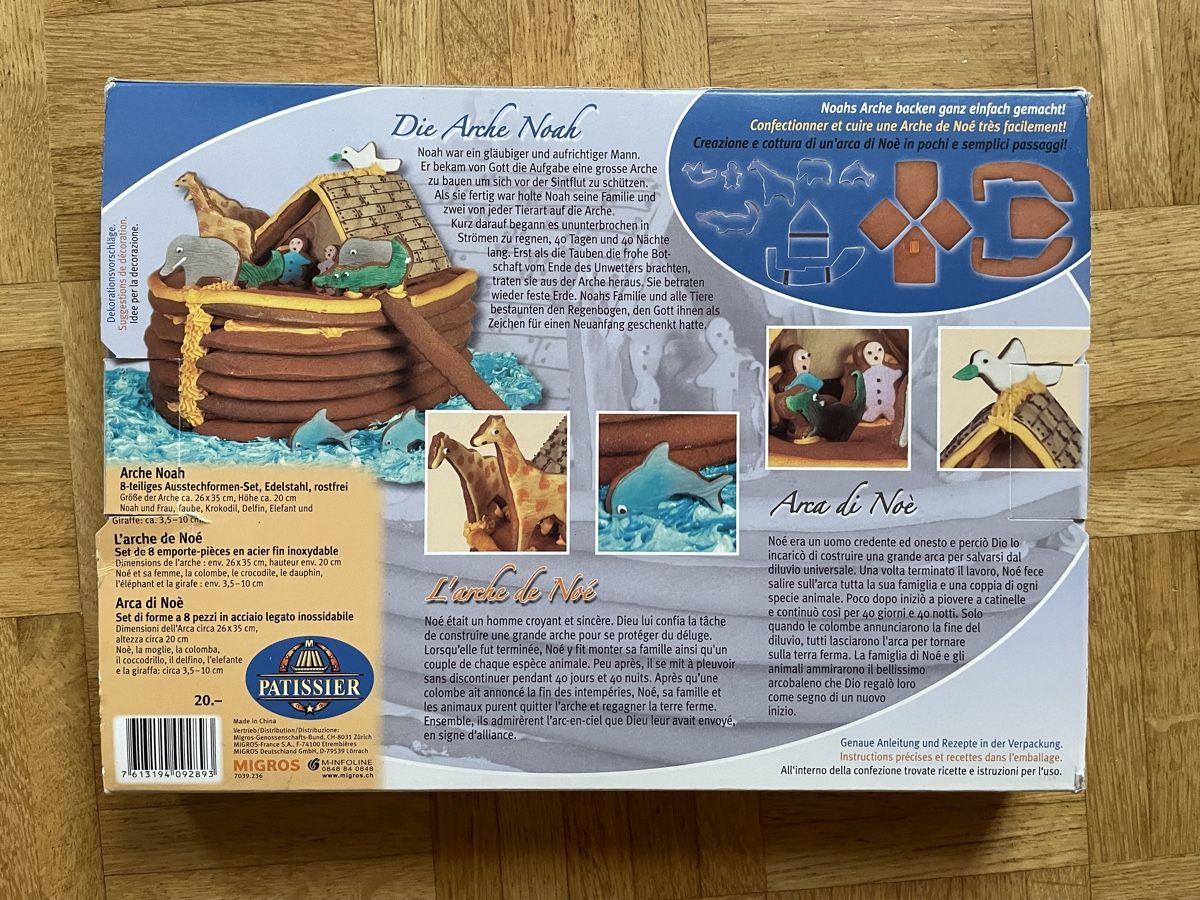 Migros Teglie da forno: Arche Noah Ausstecher Set Patissier! – Usato da Niederlenz venduto da wuermli83 1