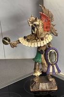 Tolle mexikanische Maja Kriegerfigur✨45cm hoch✨ Unikat ✨