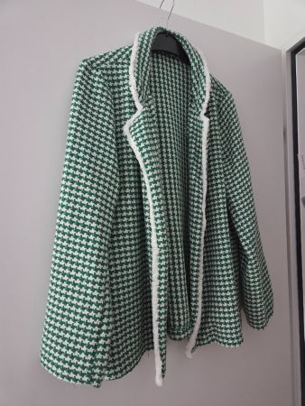 grün/weiss Blaser, L/XL, Baumwollgemisch