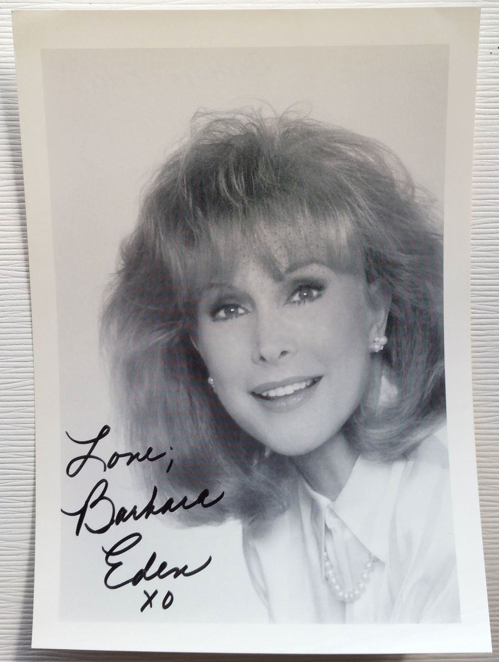 Autografi: Barbara Eden, signiertes Original-Autogramm, 1993 – Usato da Oberriet SG venduto da ganesh435