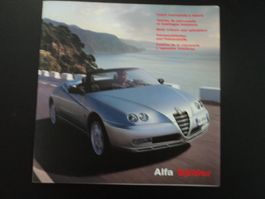 Prospekt Farben und Polster Alfa Romeo Spider 2003