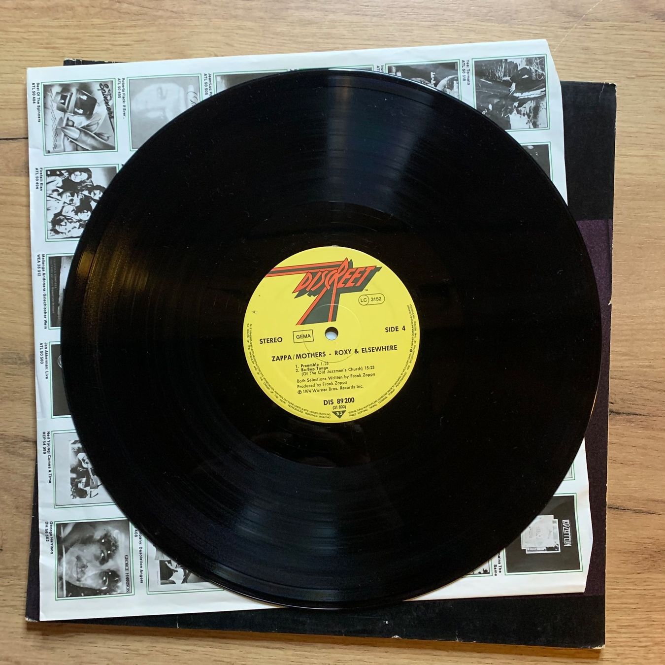 Dischi in vinile: ZAPPA/MOTHERS - ROXY & ELSEWHERE...RE GER...VG+/VG+ – Usato da Gals venduto da Diskopatshop 3