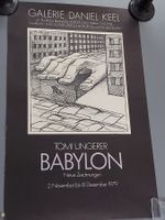 Tomi Ungerer Babylon Originalplakat 1979 signiert