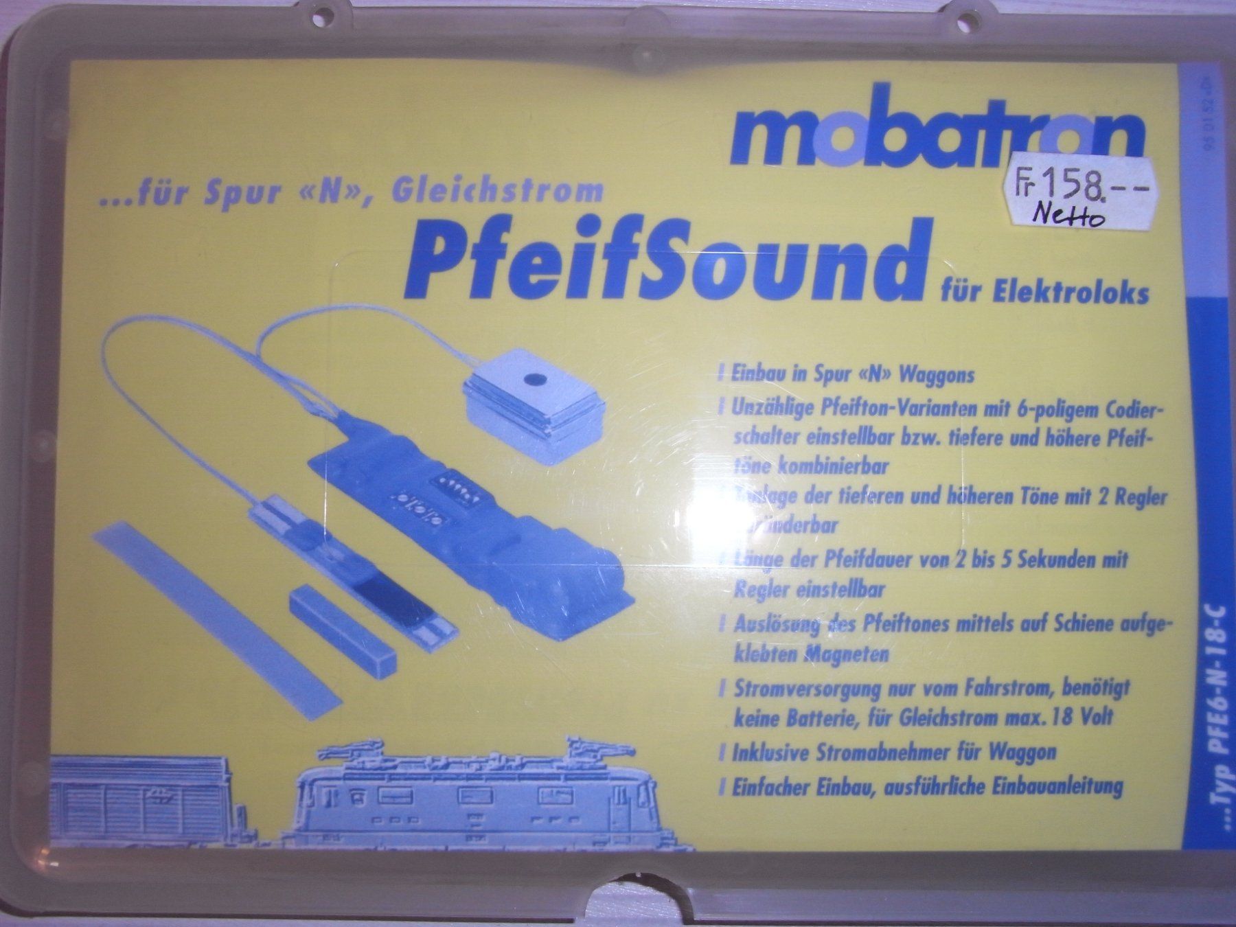 Modellini di ferrovie: mobatron PfeifSound => N, zum Selbsteinbau – Nuovo e nell'imballaggio originale da Wohlen AG venduto da Kusy77