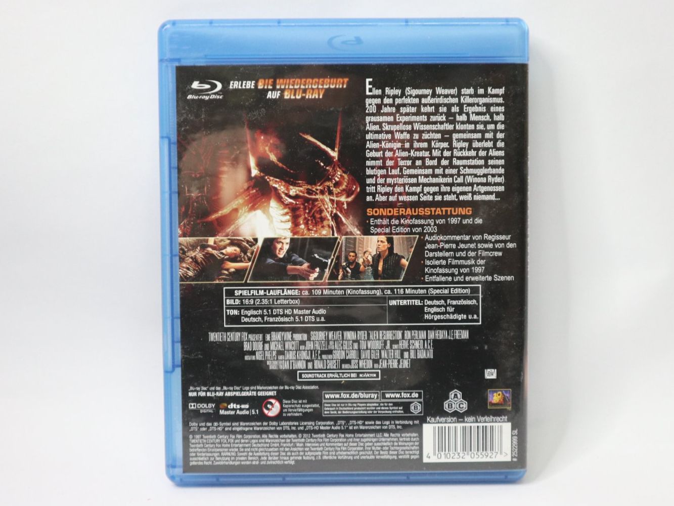 Alle DVDs: DVD Blue Ray Alien 4 die Wiedergeburt – Gebraucht aus Eschenbach SG von Astalavista 1