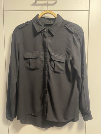 Langarmshirt mit Taschen, Damen, Größe S