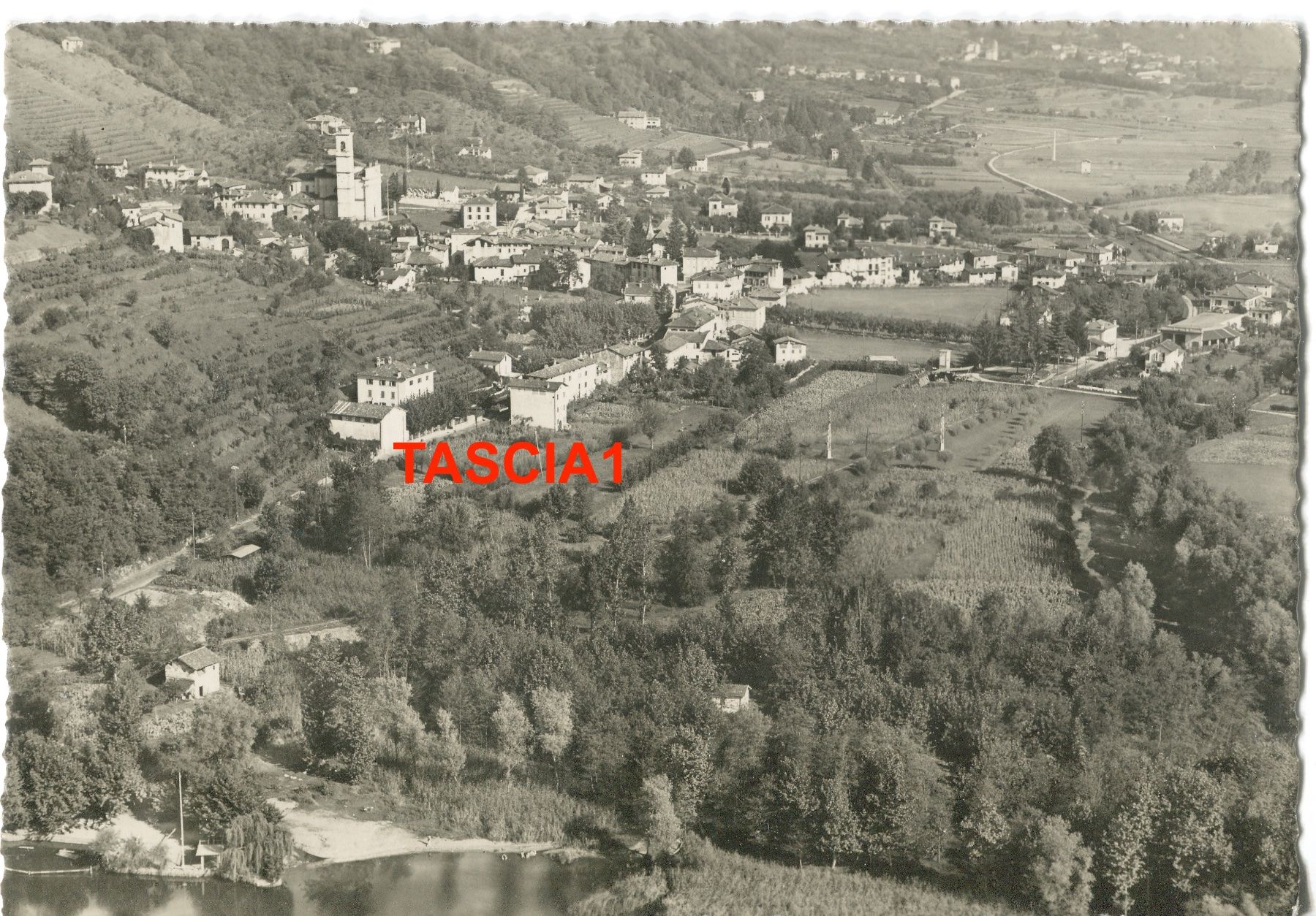 Cartoline postali: Agno Panorama – Usato da coglio venduto da Tascia1