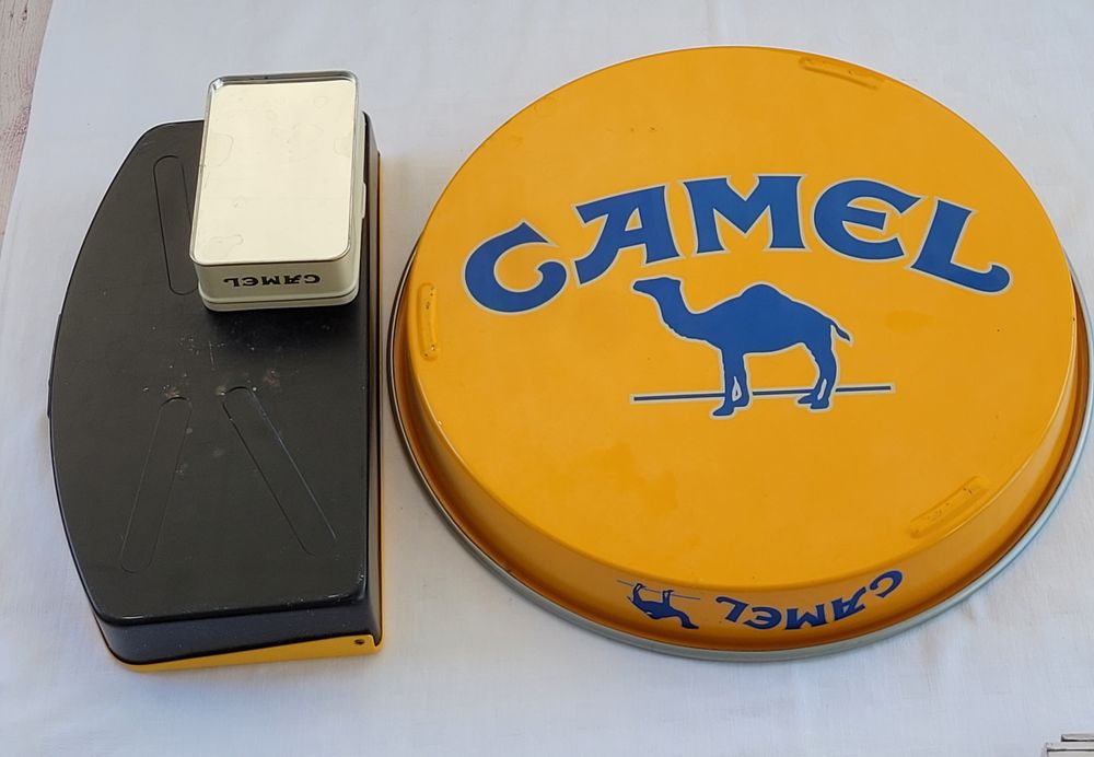 Tutte le decorazioni: 🟠🔵 Vintage CAMEL Set Dekoration Metall 80er – Usato da Buttikon SZ venduto da Renco 4