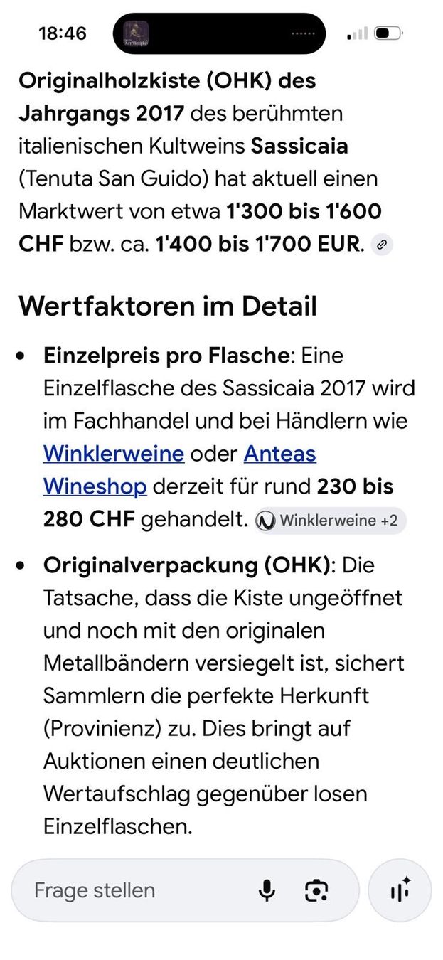 Wein: teurer Wein Sassicaia – Gebraucht aus Winterthur von ang_8pwm 1