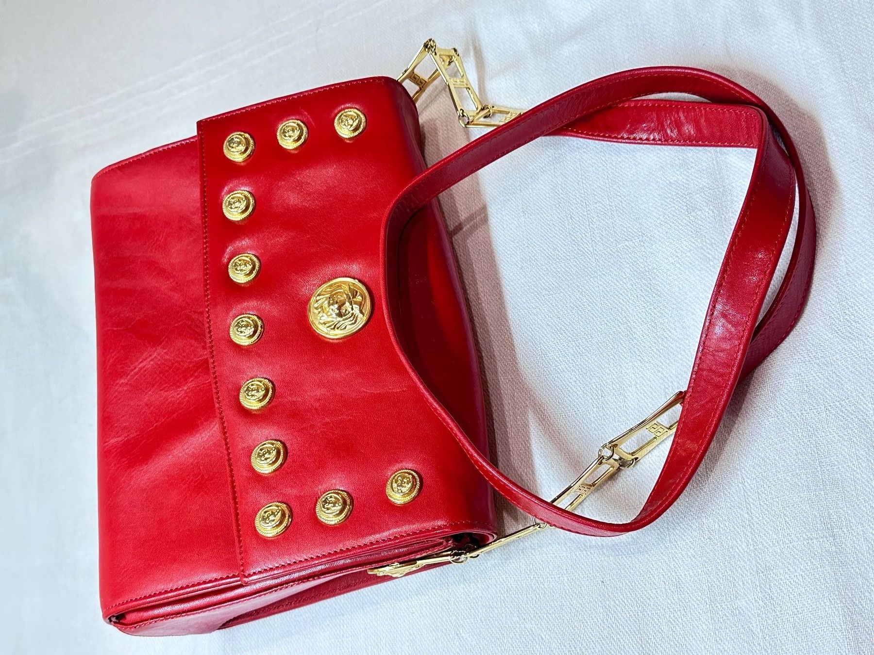 Borse da donna: Leder Crossbody / Umhängetasche Rot – Usato da Oberrüti venduto da siyito 2