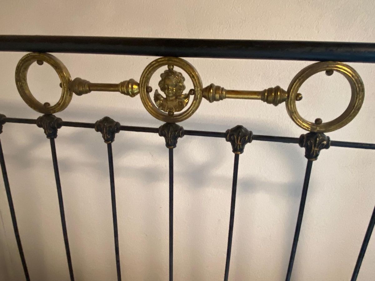 Letti: Elegantes antikes Metallgitter Bett, auseinandernehmbar – Usato da Niederglatt ZH venduto da AnFleischmann 1