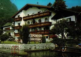 Ansichtskarten Seepension Zimmermann Traunkirchen, 2 Stk.