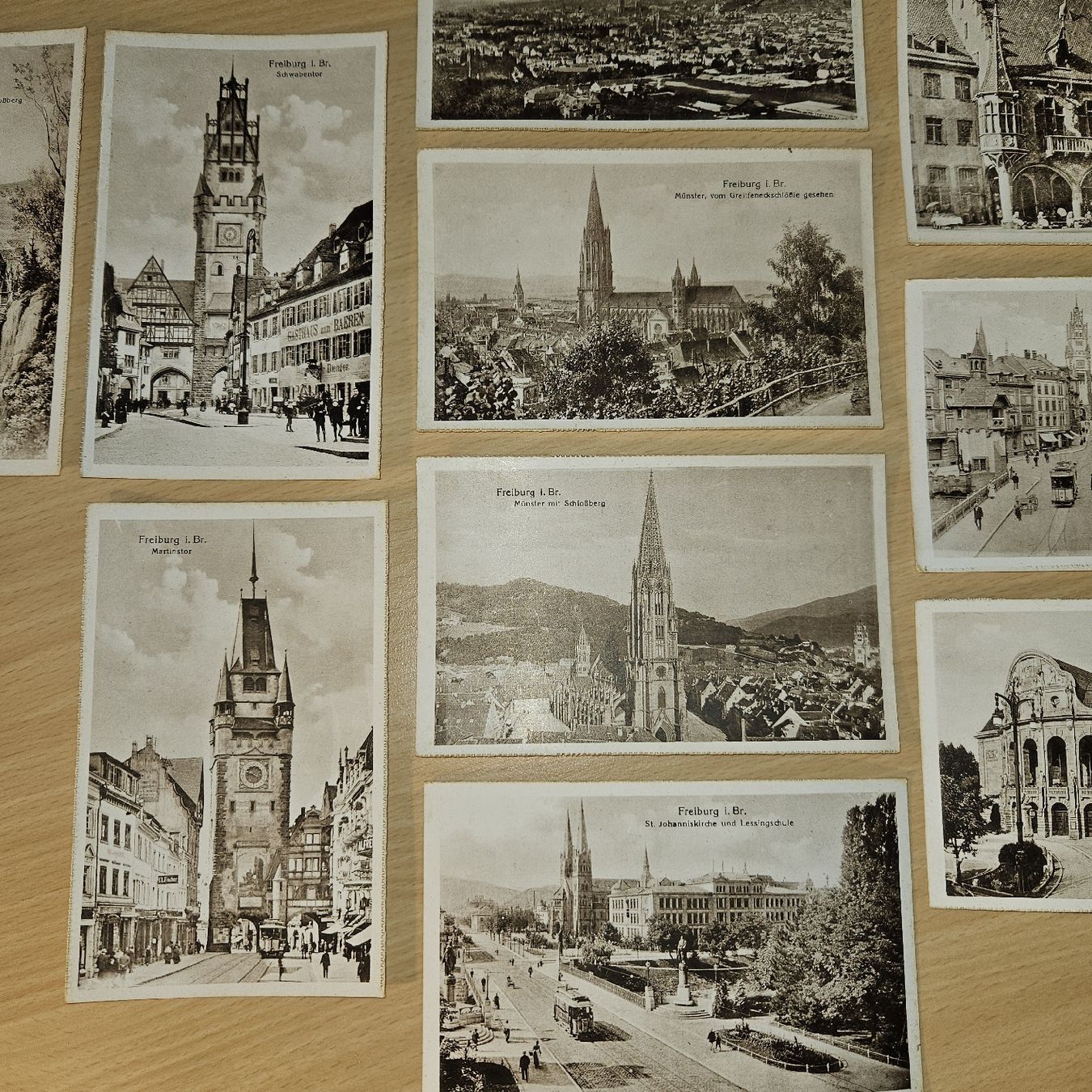 Ansichtskarten: Freiburg i. Br. - 16 SW Postkarten, historisch – Gebraucht aus Kriens von gra_fhn7 4