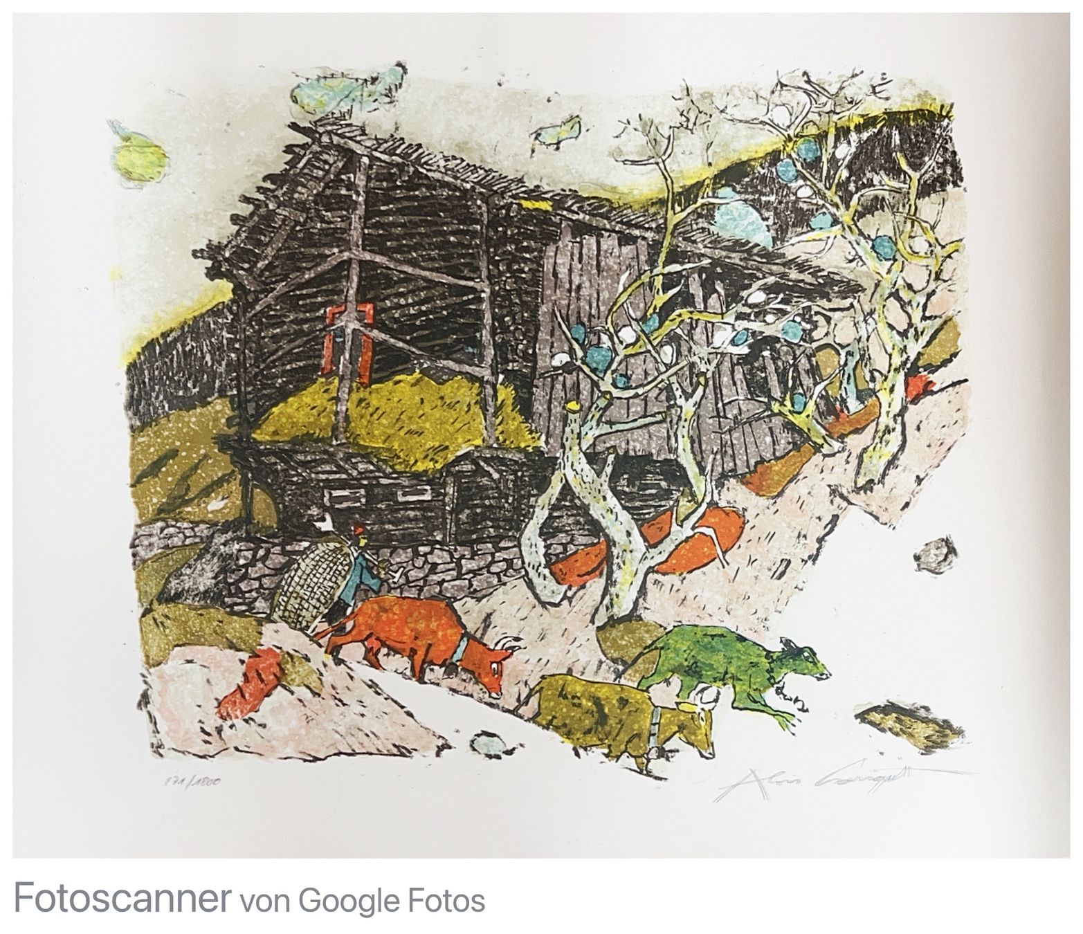 Grafiken & Lithographien: Alois Carigiet Lithographie – Gebraucht aus Eschenz von Phylon