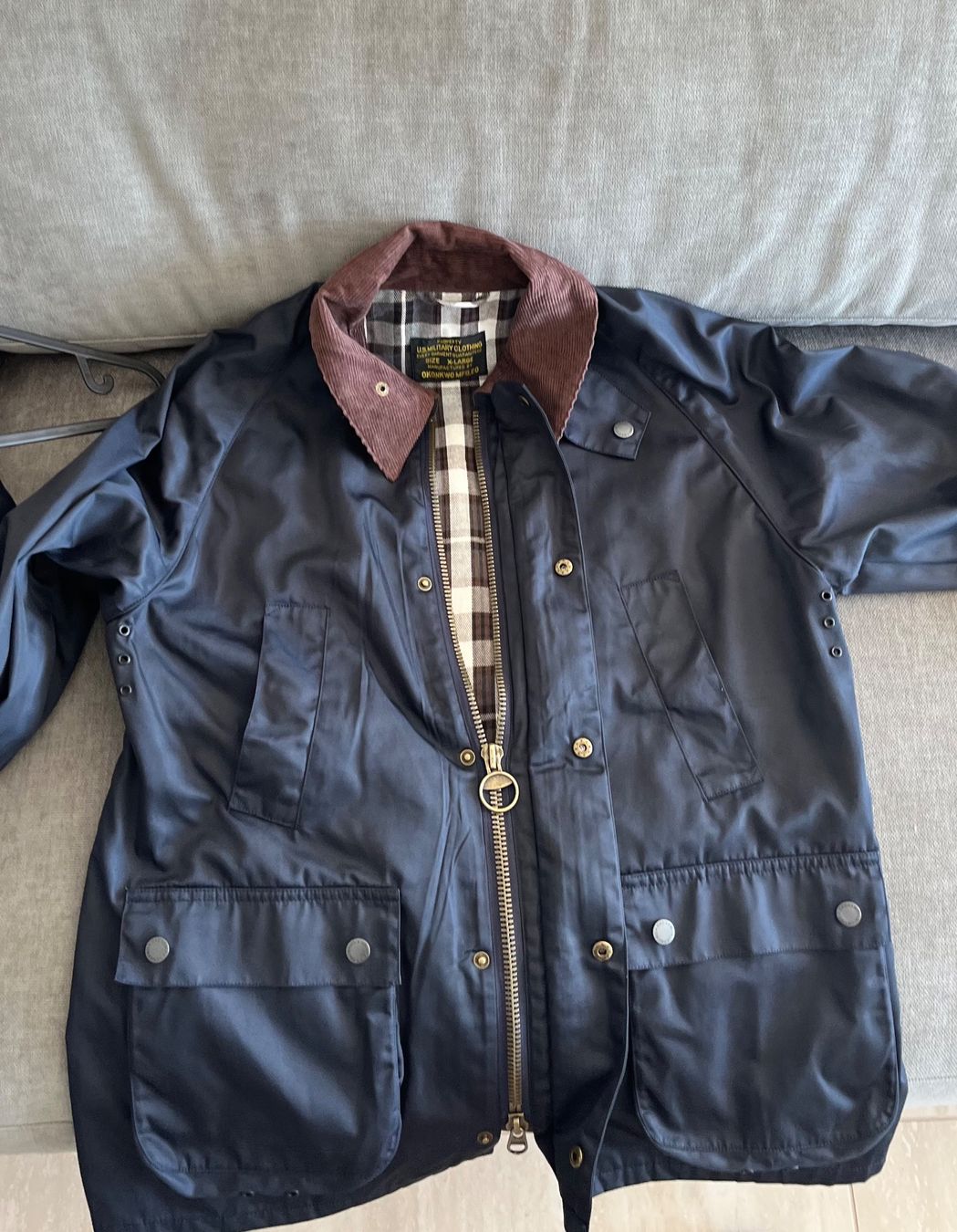 Cappotti: Navy waxed-cotton field jacket – Nuovo (secondo la descrizione) da Uitikon Waldegg venduto da CosimoVio 8