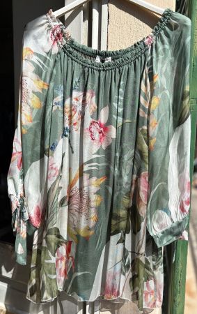 Blusa misto seta! M