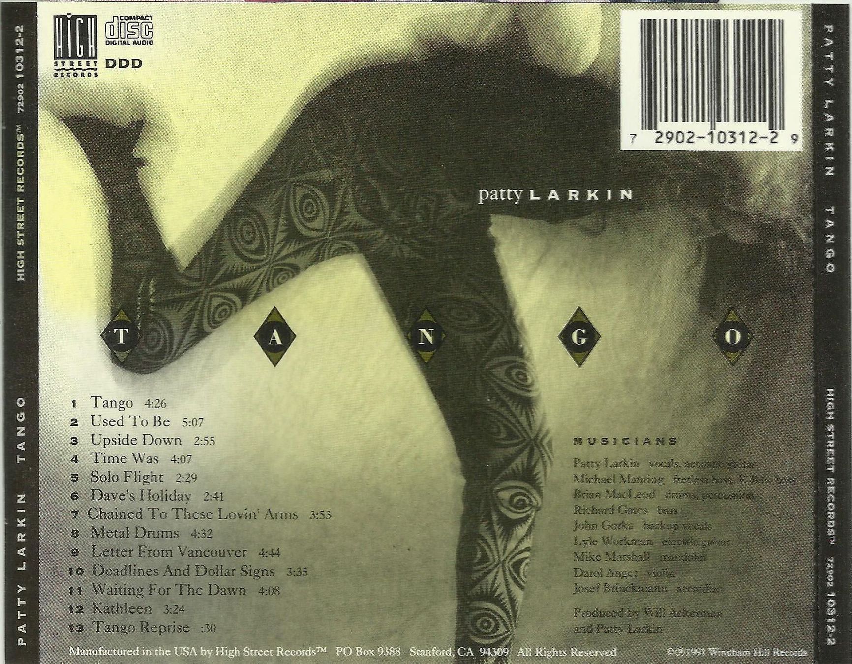 CDs: Patty Larkin CD  Tango – Gebraucht aus St. Margarethen TG von ursk10 1
