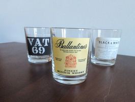 Vintage Whisky Gläser 3er-Set
