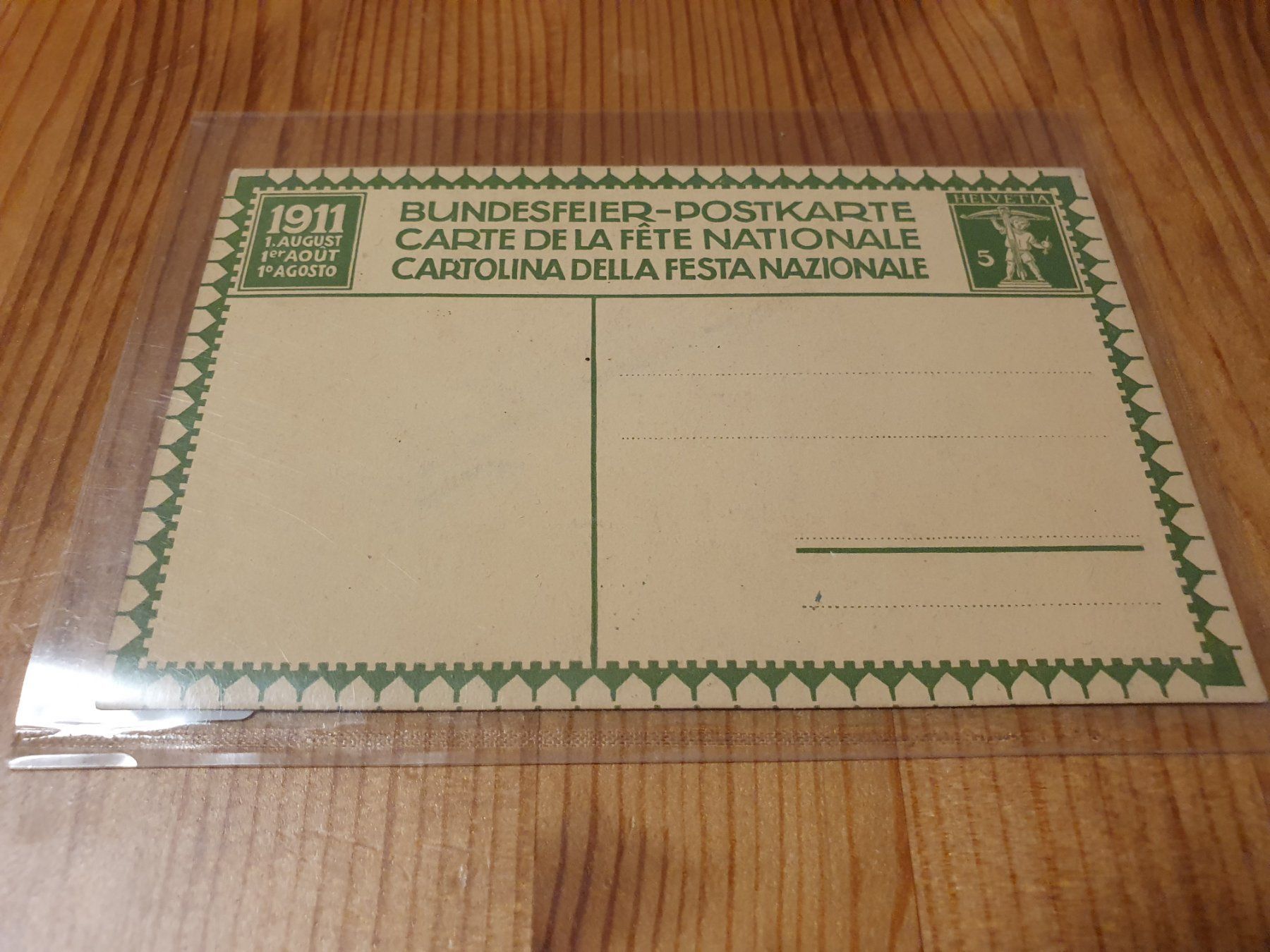 Tutti i francobolli: Bundesfeier Postkarte 1911 – Usato da Balgach venduto da SIMEON27