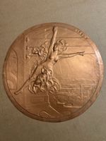 Plakette VOLTA von Huguenin  Le Locle in Bronze
