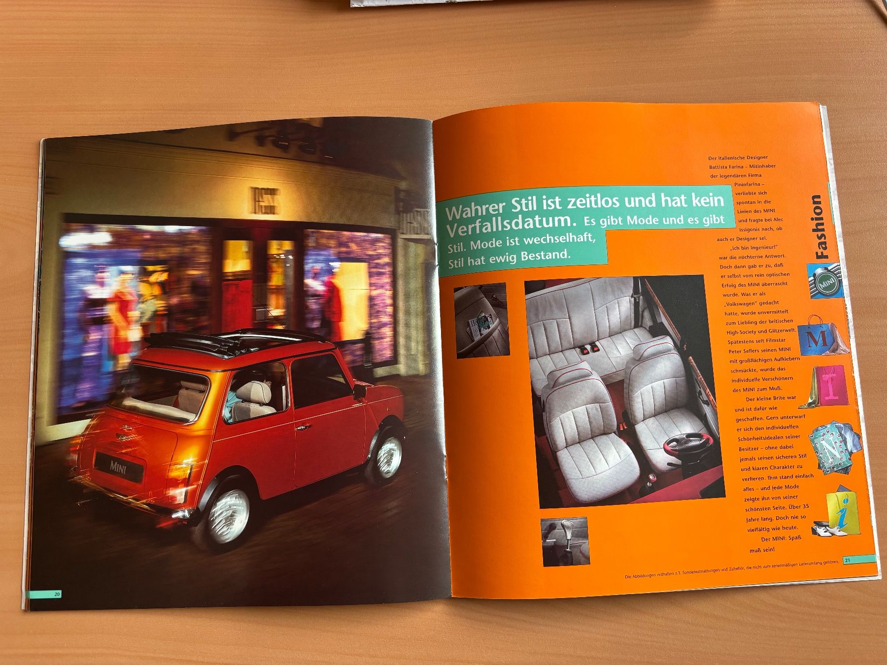 Mini Documenti: Mini Prospekt Deutsch 1998 Mini MPi – Usato da Neuenegg venduto da Puerror 5