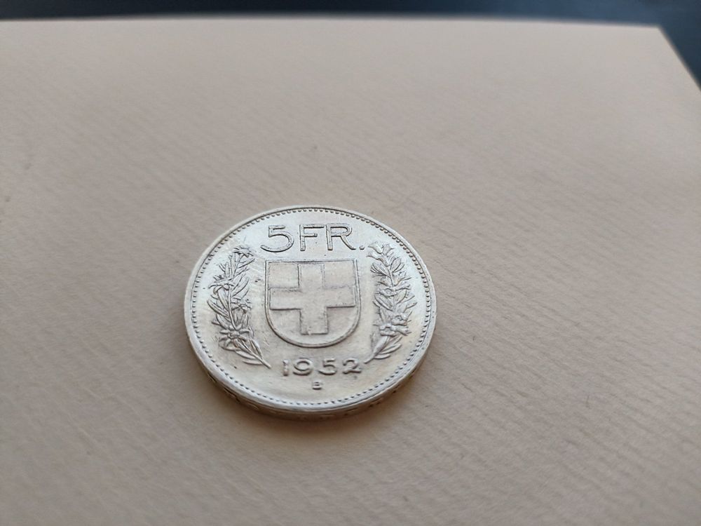 1952 5 Franken Silber Rar (Gebraucht) in Escholzmatt für CHF 35 – mit ...