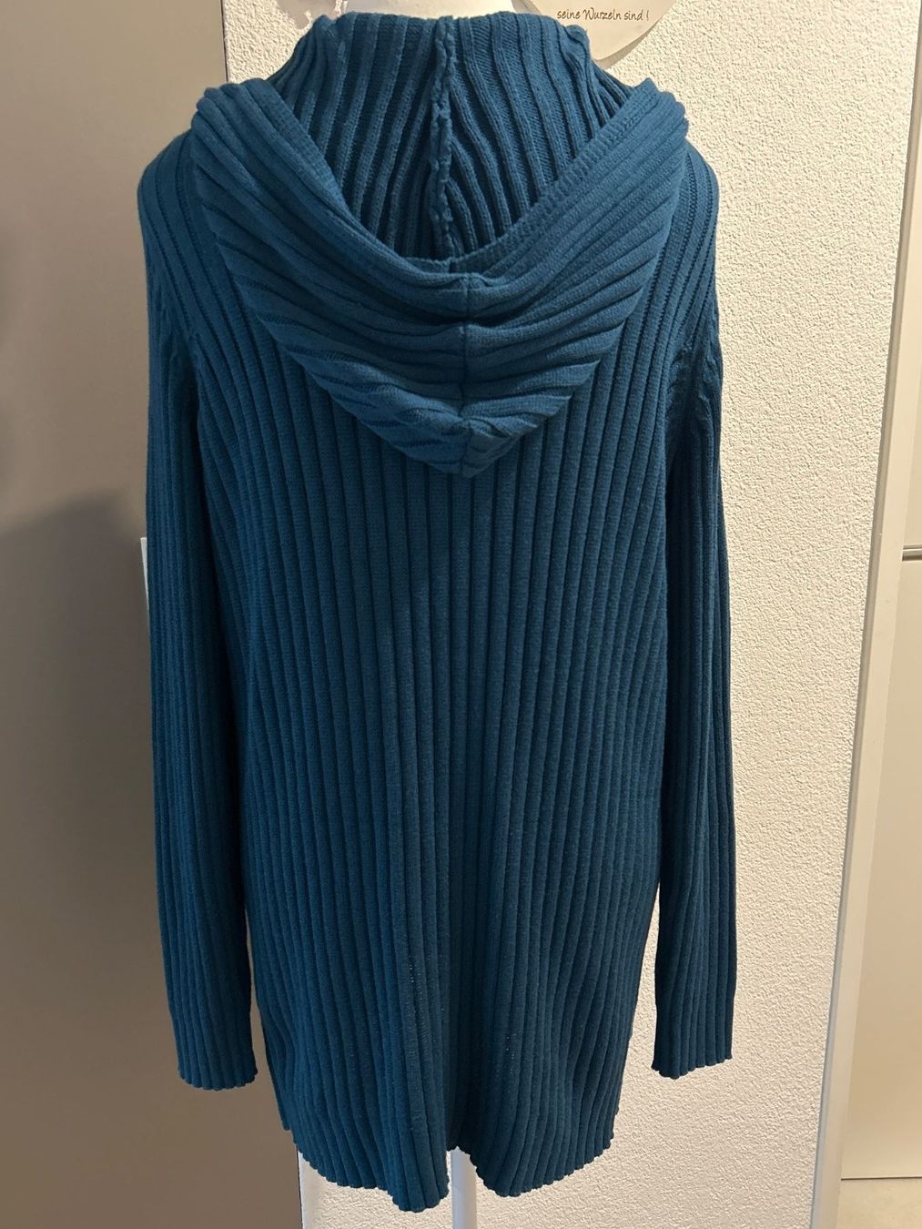 Giacche: Kapuzenstrickjacke petrol  von bpc selection Gr. 40/42 – Nuovo (secondo la descrizione) da Brunnen venduto da Nala2929 4