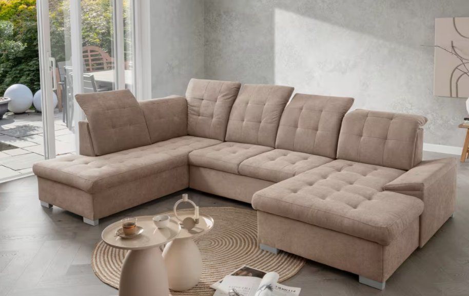 Sofas: XL WOHNLANDSCHAFT SAMTVELOUR BRAUN  -50% – Neu und originalverpackt aus Recherswil von Moebel_Outlet