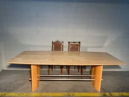 Büro, Esstisch, Ahornmassivholz, neue restauriert, L 235 cm