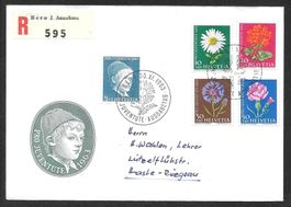 R-FDC Pro Juventute Serie 1963 gemischt ET Bern 30.11.1963