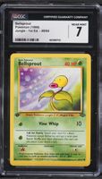 Vintage 1999 Pokemon Jungle 1st Edition Bellsprout #49 CGC 7