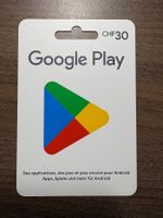 Google Play Gutscheincode / Wertkarte CHF 30