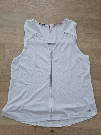 S.Oliver Top, weiss, Leinenmischung, Gr. L/XL- Sommer!