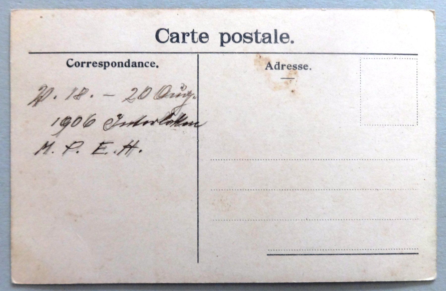 Cartes postales: Interlaken – Défectueux à Fétigny par Billy2miny 1