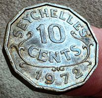 SEYCHELLEN 10 CENTS 1972