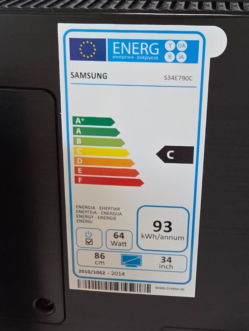 Samsung Monitor: Samsung S34E790C 34" Monitor – Difettoso da Itingen venduto da RC-Profi 4