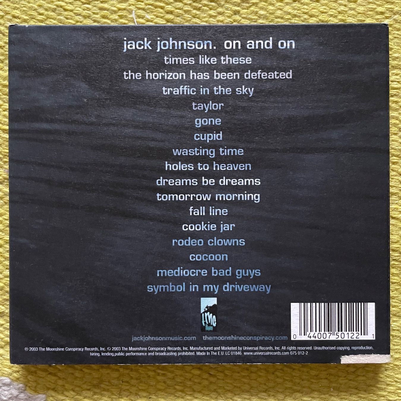 CD: JACK JOHNSON-ON AND ON (DIGIPACK) – Usato da Rorschacherberg venduto da CD-Roli 1