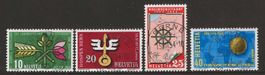 1954 : Serie Nr. 316 - 319 : Ersttag Stempel BERNE