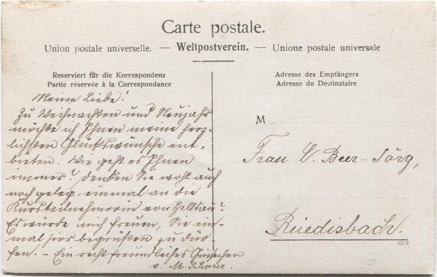Cartes postales: SCHULKLASSE+SCHULHAUS 1910 Rüedisbach oder Umgebung? – D'occasion à Wil SG par Clanx 1