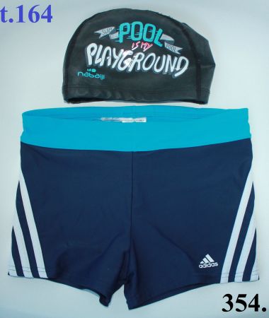 Maillot de bain Adidas + bonnet Nabaji  t. 164