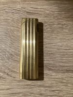 Briquet Colibri Vintage Briquet à Gaz Slim Doré Strié