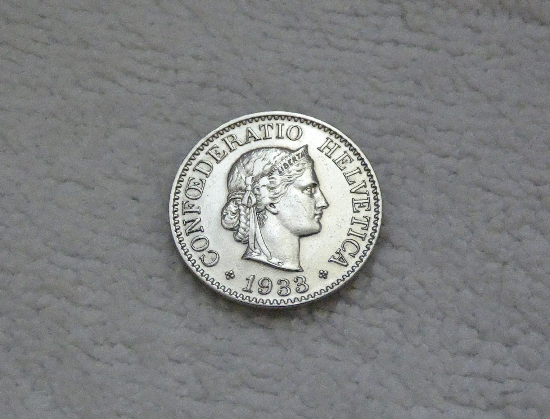 Tutti le monete: 10 centimes/rappen 1933 – Usato da Nyon venduto da Ilmi09