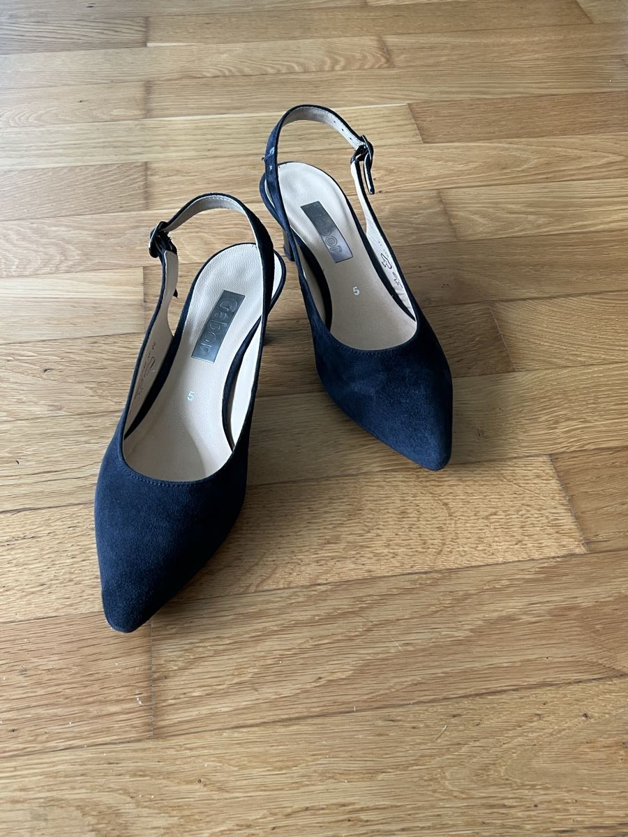 Gabor Scarpe da donna: Gabor Sling Pumps dunkelblau – Nuovo (secondo la descrizione) da Sevelen venduto da Fandango02 1
