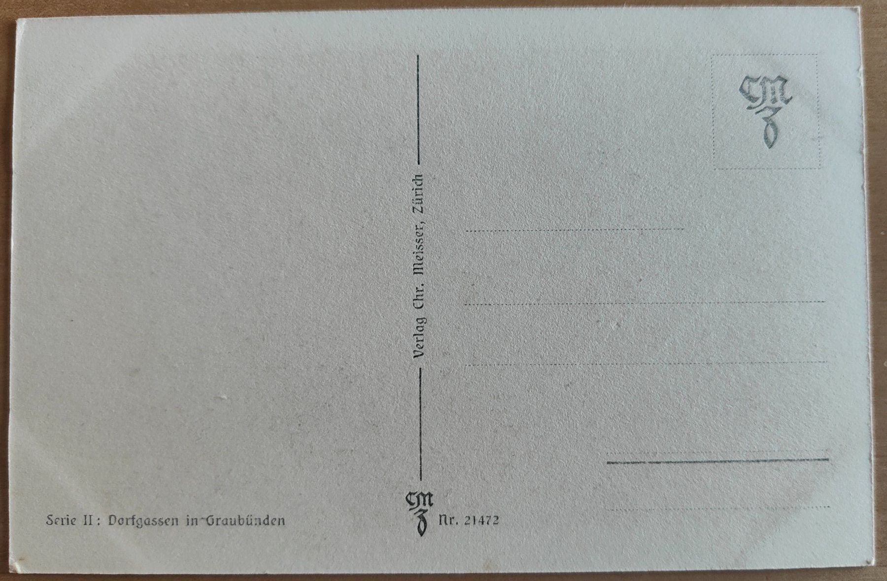Cartoline postali: Gasse in Alvaneu Dorf um 1920 – Usato da St. Erhard venduto da Chaeferli6 1