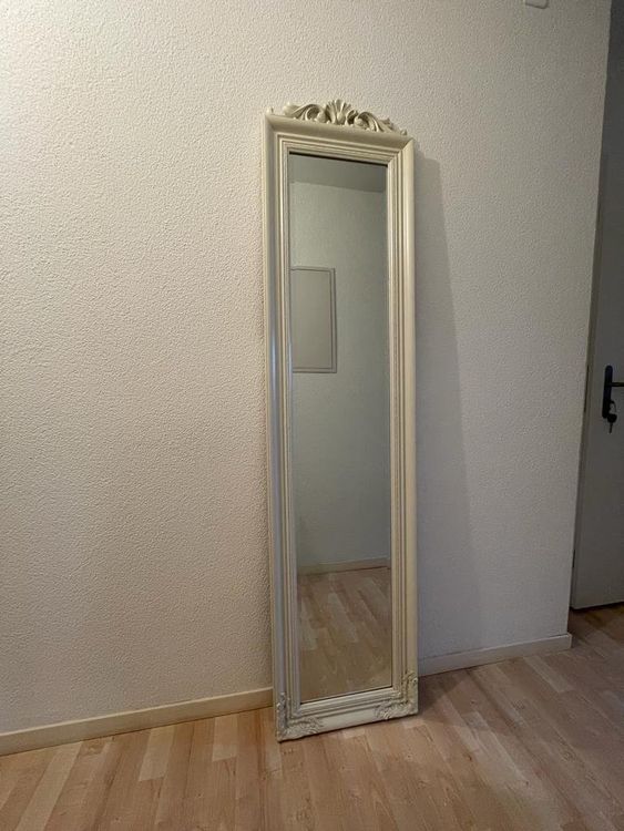 Reflix Vintage Standspiegel 175x70cm Gold - Großer Ganzkörperspiegel Mit Schnitzereien